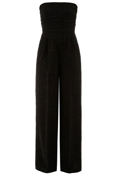 Shop Max Mara Delis Jumpsuit In Nero Dis Coccodrillo