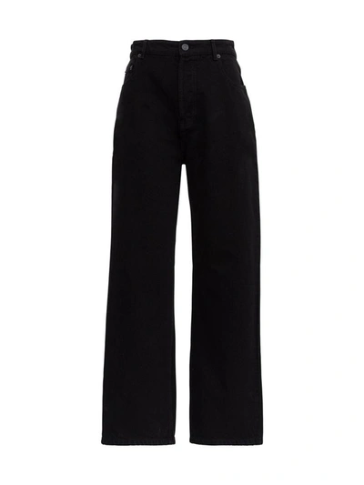 Shop Balenciaga Oversize Jeans In Black
