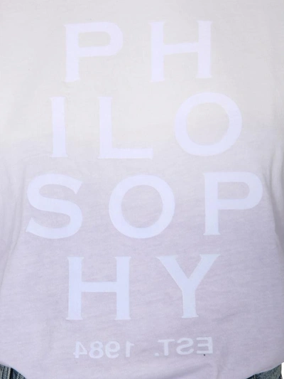 Shop Philosophy Di Lorenzo Serafini Crew Neck T-shirt In White