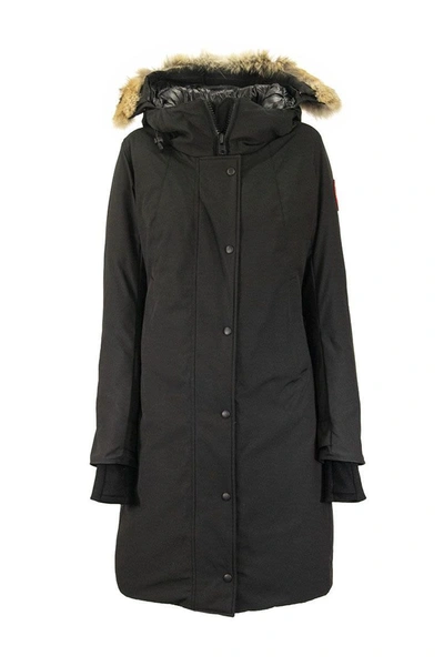 Shop Canada Goose Sherbrooke Parka Jacket Black