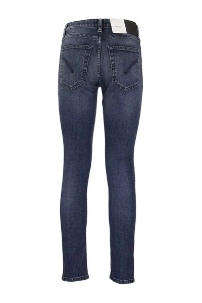 Shop Dondup Jeans Super Skinny Trousers Iris Blue