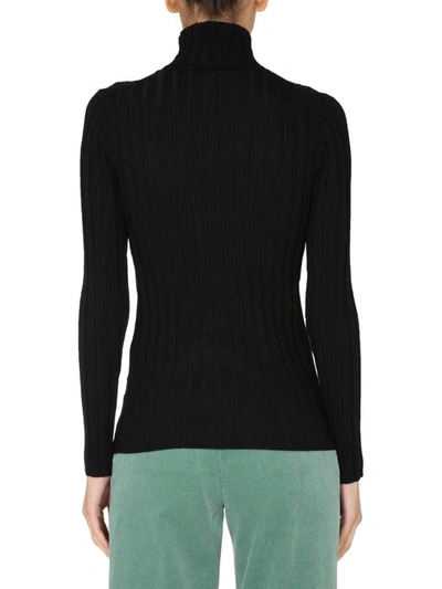 Shop Aspesi Turtleneck Sweater In Black