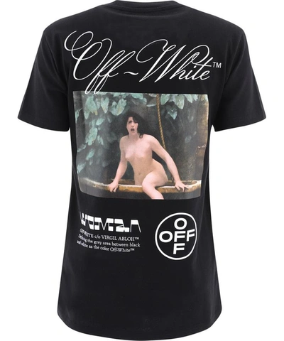 Shop Off-white "painting" T-shirt In Black  