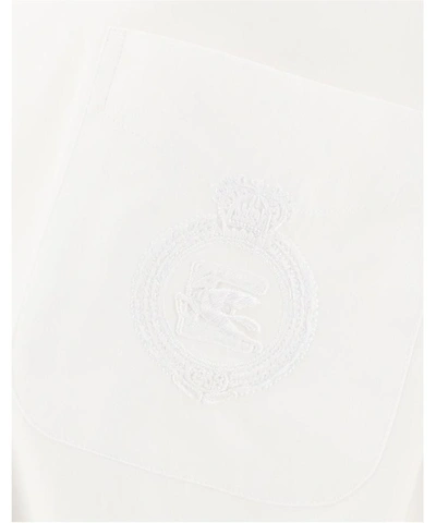 Shop Etro Shirt With Embroidery On The Pocket In White