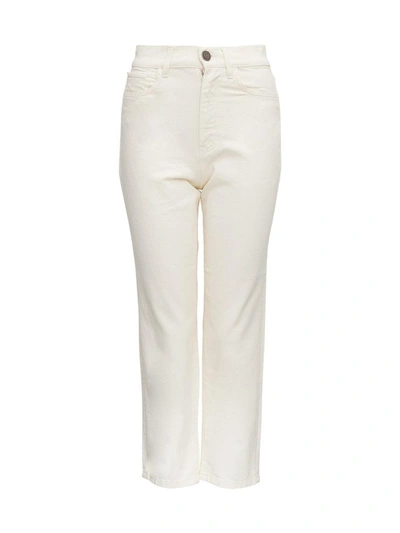 Shop Twinset Cotton Jeans In White