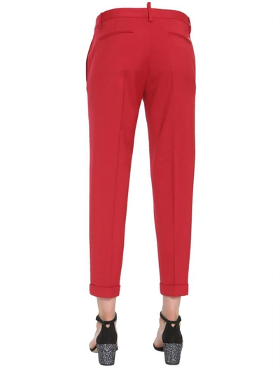 Shop Dsquared2 Hockney Trousers In Red