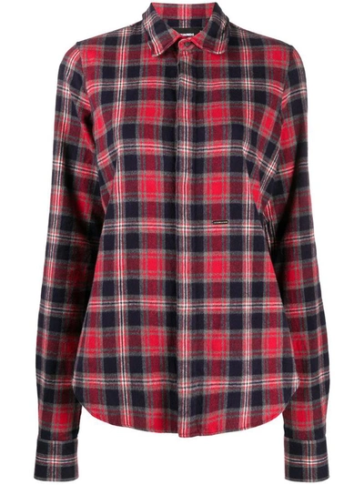 Shop Dsquared2 Shirts In Rosso