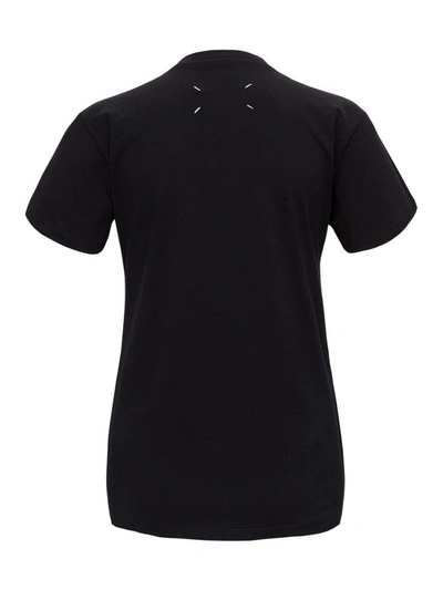 Shop Maison Margiela Jersey T-shirt With Logo In Black