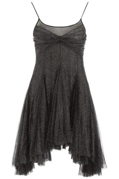 Shop Philosophy Glitter Mini Dress In Black