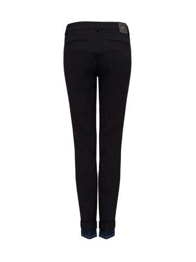 Shop Dsquared2 Pants With Denim Detail In Black