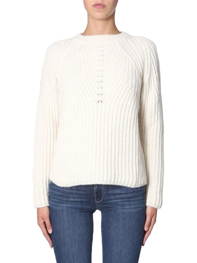 Shop Aspesi Crew Neck Sweater In Beige