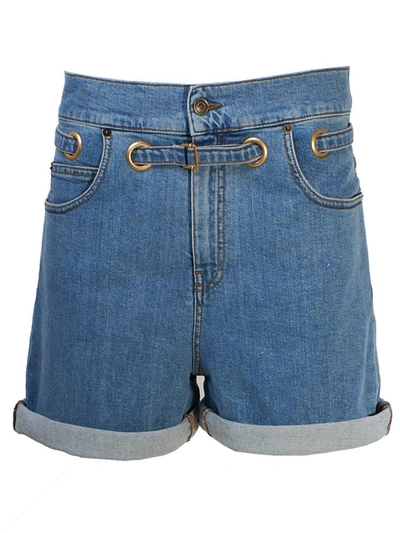 Shop Philosophy Di Lorenzo Serafini Shorts Jeans In Blue