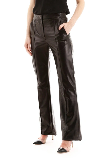Shop Drome Leather Trousers In Black