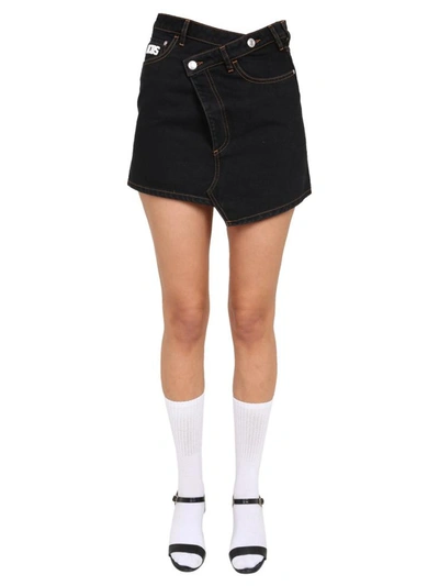 Shop Gcds Twist Skirt In Black
