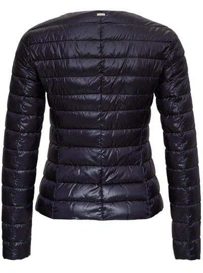 Shop Herno Lightweight Nylon Black Jacket