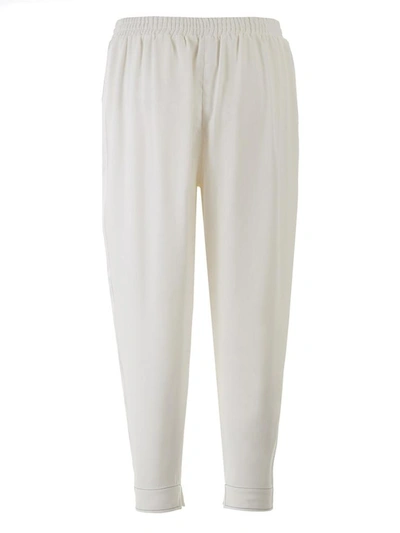Shop Agnona Pantalone U5015 7205oy N01 In White