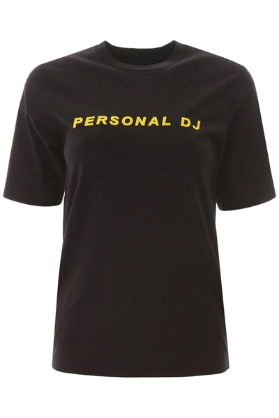 Shop Kirin Personal Dj T-shirt In Black Yellow