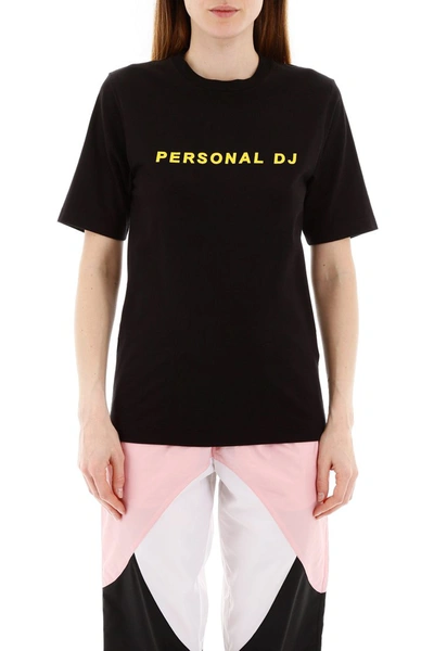 Shop Kirin Personal Dj T-shirt In Black Yellow