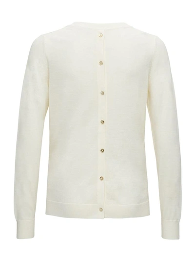 Shop Michael Michael Kors Jumper With Button Closure On The Back In White