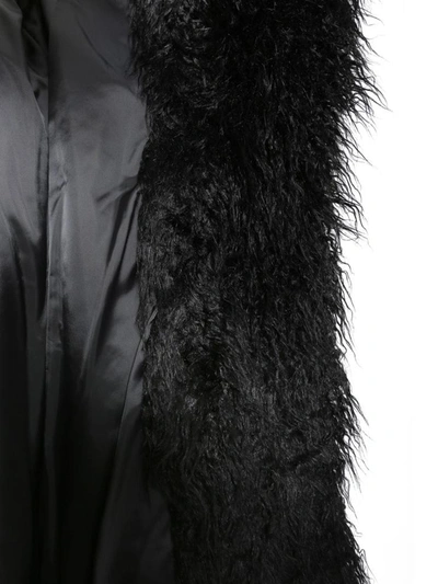 Shop Ainea Feather Eco Fur In Black