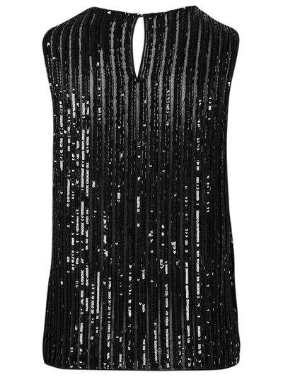 Shop Max Mara Top Asia Paillettes Nero In Black