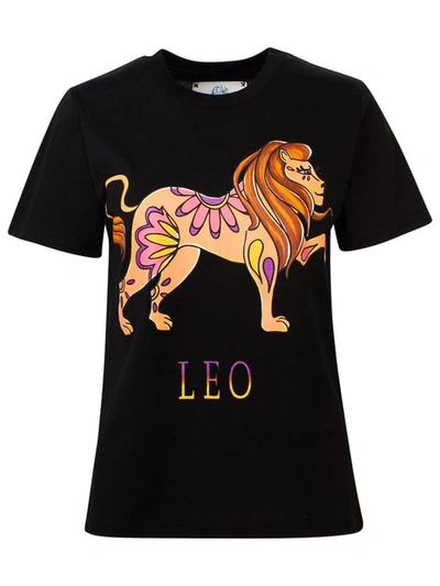 Shop Alberta Ferretti T-shirt Leone Nera In Black