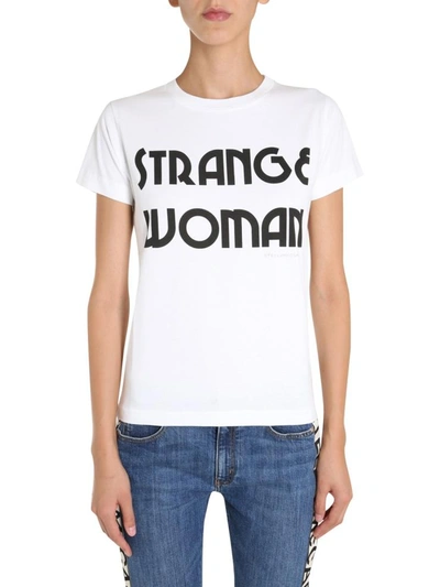 Shop Stella Mccartney Crew Neck T-shirt In White