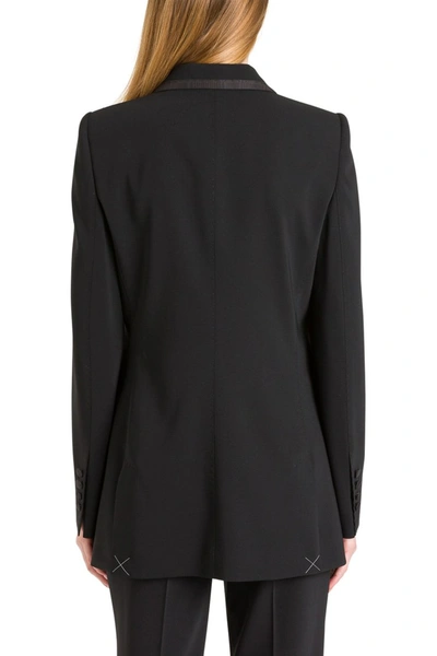 Shop Dolce & Gabbana Satin Piping Blazer In Black