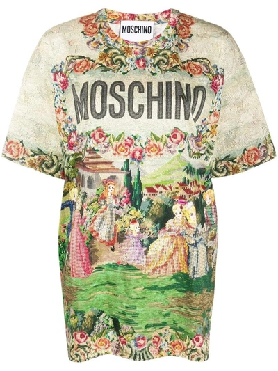 Shop Moschino T-shirts In Fantasy Print Only One Colour