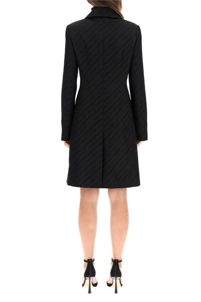 Shop Givenchy Chaîne Coat With 4g Buttons In Black