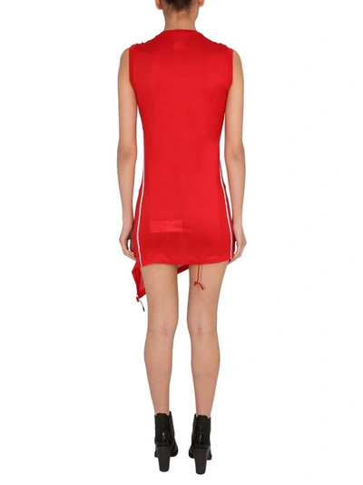Shop Dsquared2 Mini Dress With Coulisse In Red