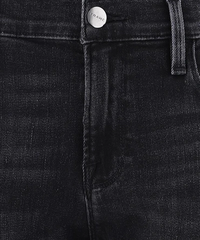 Shop Frame "le Garçon" Jeans In Black  