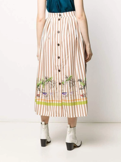 Shop Erika Cavallini Semi-couture Skirts Beige