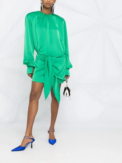 Shop Attico The  Dresses In Verde