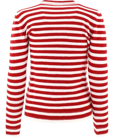 Shop Giada Benincasa "ciao Amore" Wool Sweater In Red