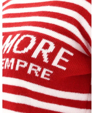 Giada Benincasa Ciao Amore Wool Sweater In Red In Red