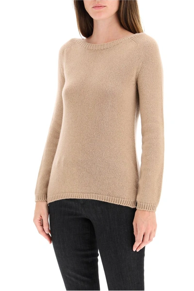 Shop Max Mara 's  Giorgio Cashmere Sweater In Camel