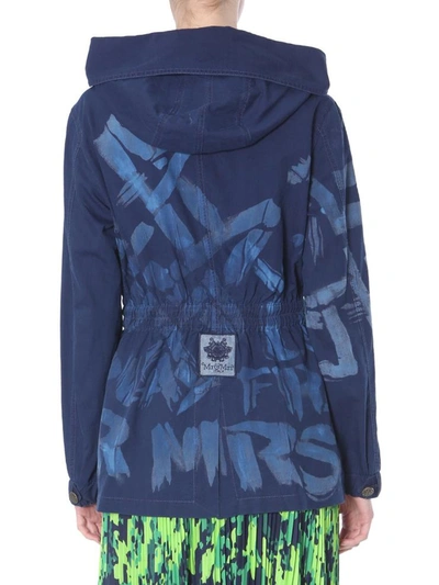 Shop Mr & Mrs Italy Hooded Jacket In Blue