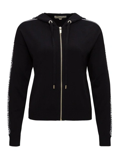 Shop Michael Michael Kors Sweatshirt With Logoed Band In Black