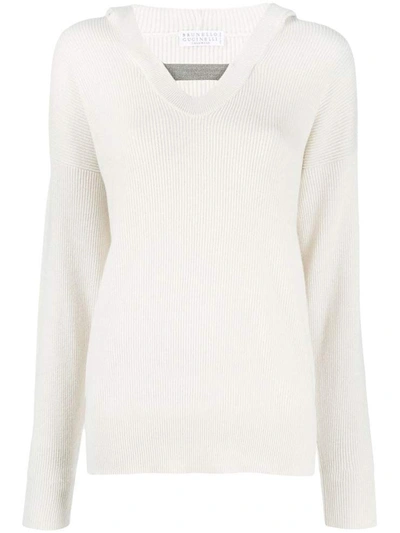 Shop Brunello Cucinelli Sweaters In Bianco
