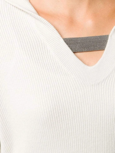 Shop Brunello Cucinelli Sweaters In Bianco