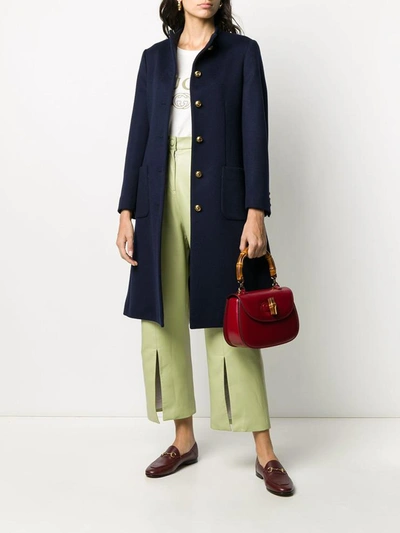 Shop Gucci Coats Blue