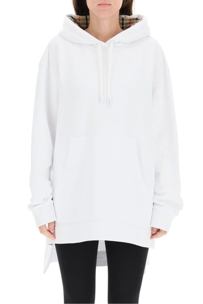 Shop Burberry Aurore Sweatshirt In Organic Cotton In White