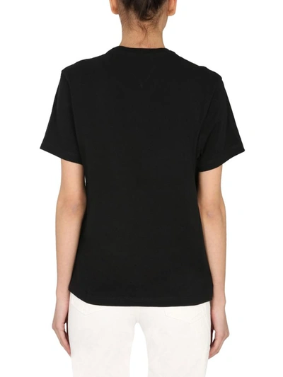Shop Bottega Veneta Crew Neck T-shirt In Black