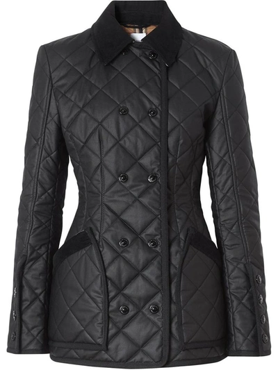 Shop Burberry Coats Black