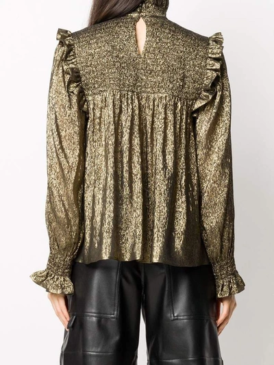 Shop Saint Laurent Top Golden