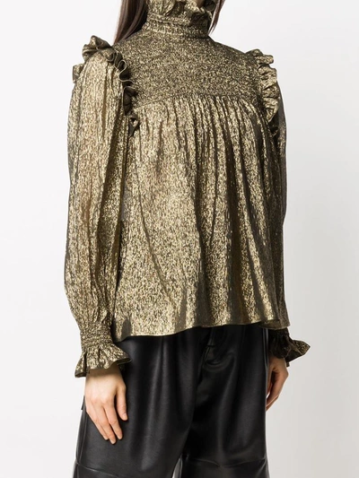 Shop Saint Laurent Top Golden