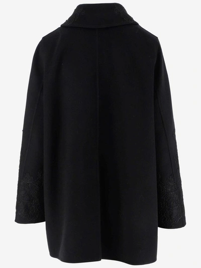 Shop Ermanno Scervino Coats In Nero