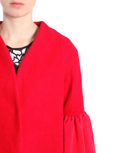 Shop Jovonna "faye" Coat In Red