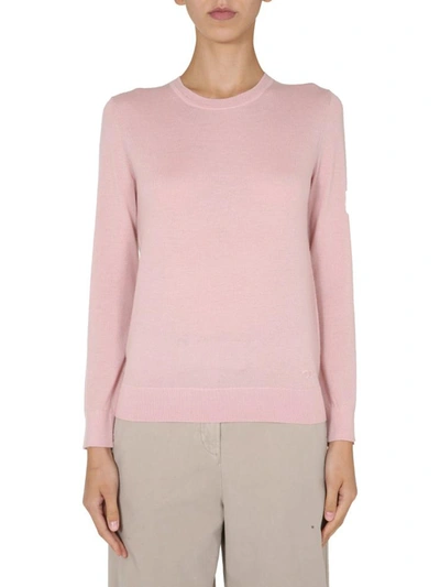 Shop Tory Burch Crew Neck Sweater In Pink